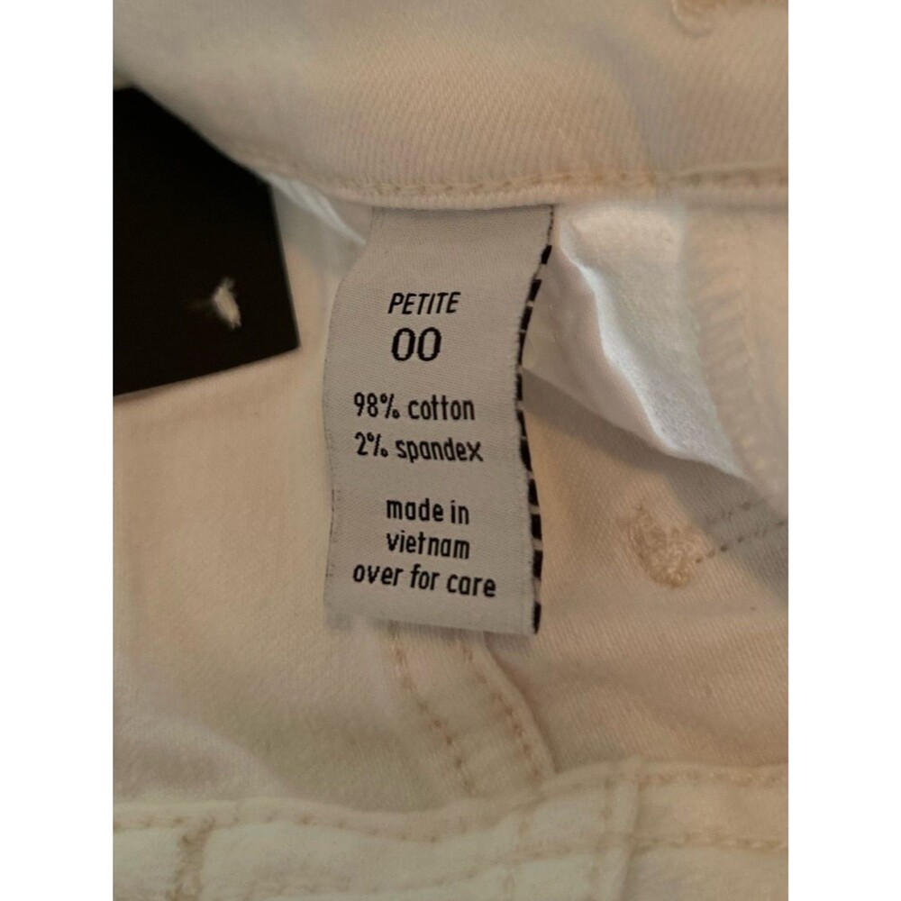 THE LIMITED White Capri Crop Jeans – Slim Mid‑Rise Stretch Denim – NWT Size 00 - Picture 8 of 9